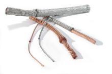 Round stranded cables with overall copper braids - similar to DIN 46440